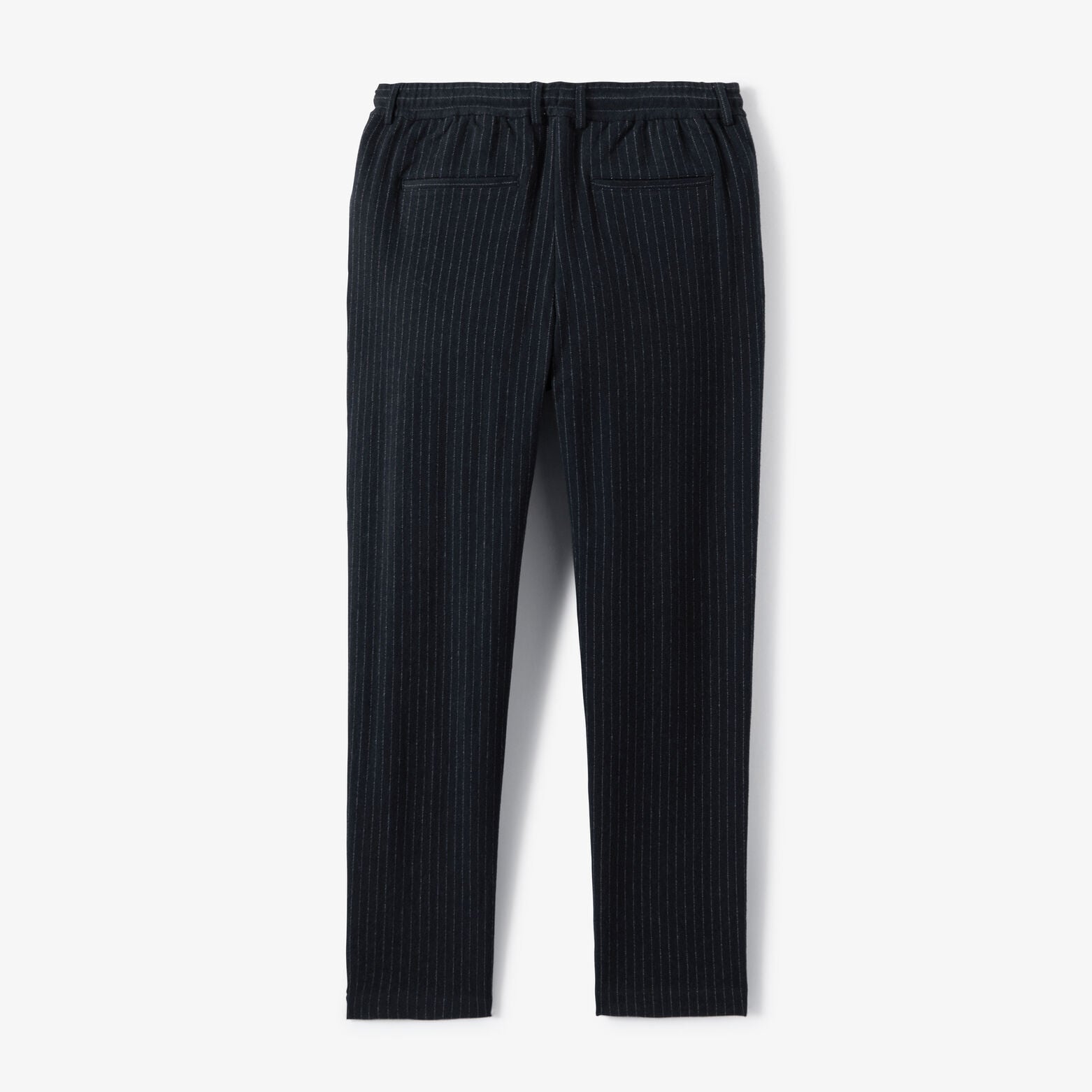 Pantalon tapered taille &eacute;lastiqu&eacute;e ray&eacute;