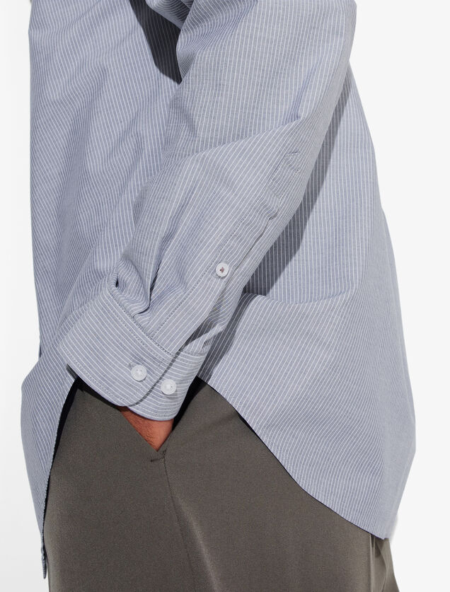 Chemise en coton ray&eacute;e