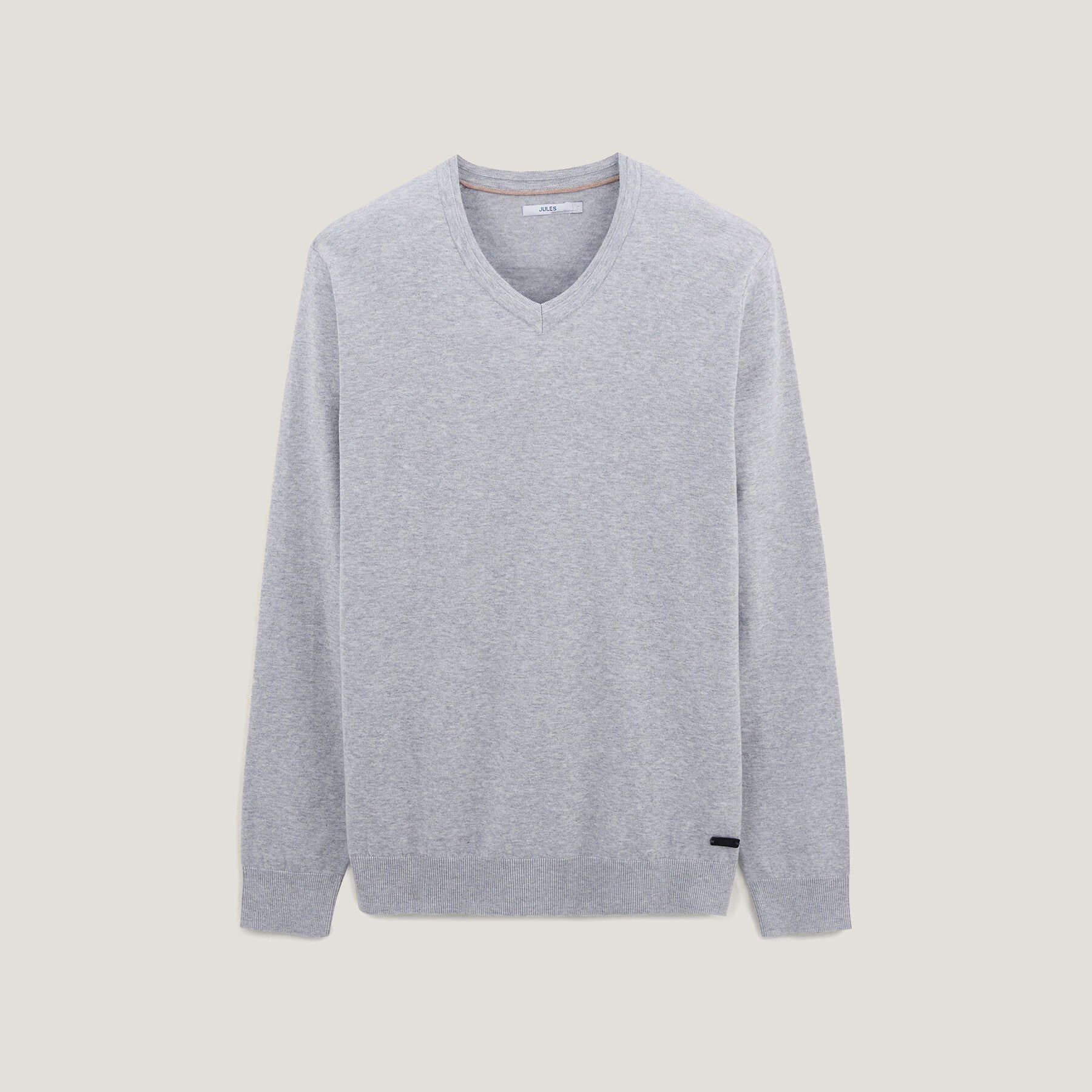 Pull gris online col v