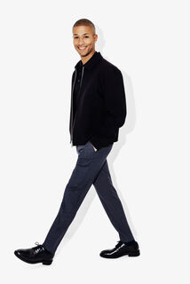 Pantalon de costume slim à carreaux