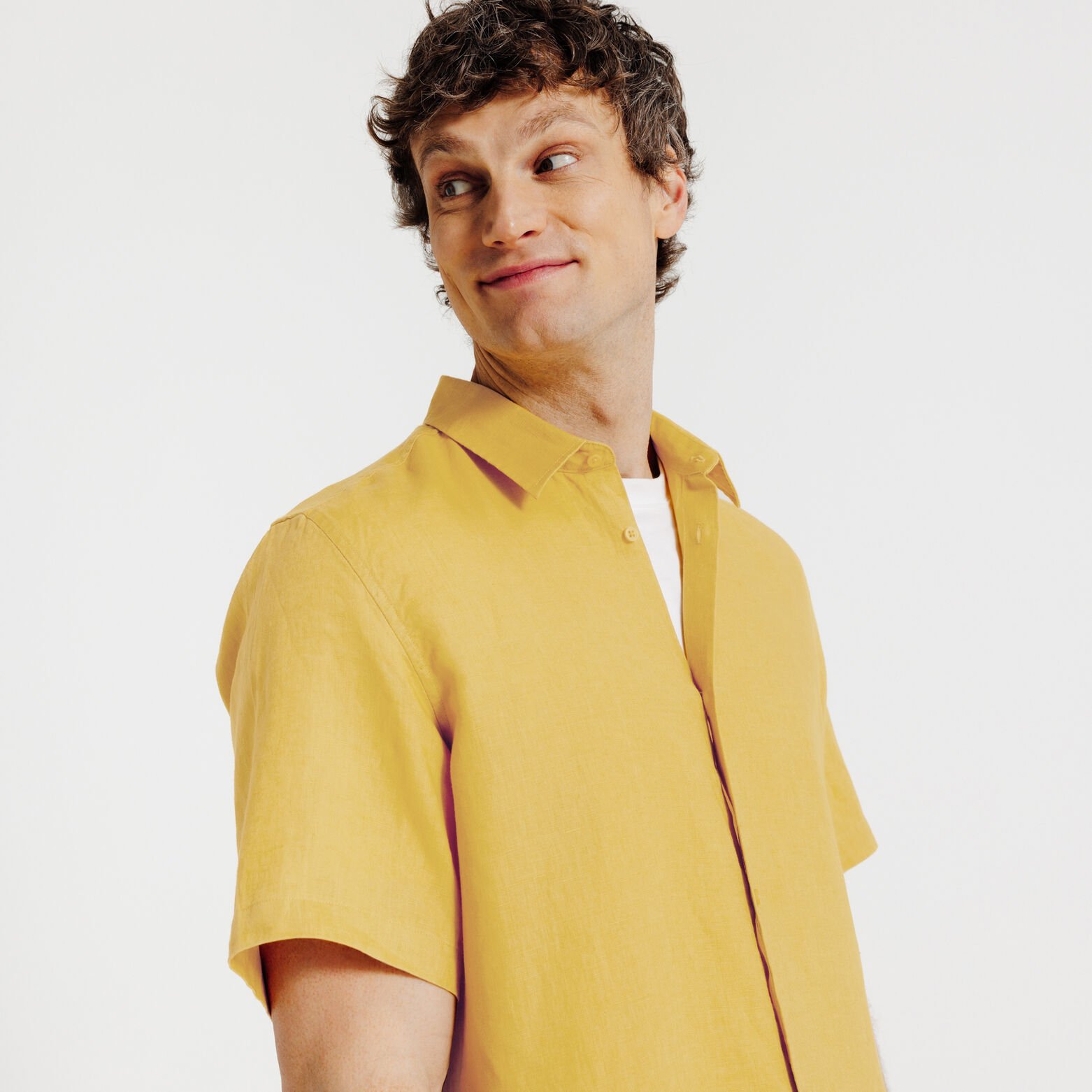 Effen hemdje in katoenlinnen