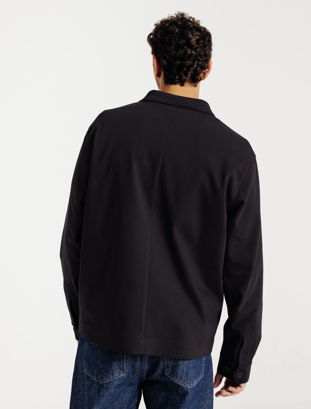 Veste boutonn&eacute;e col chemise