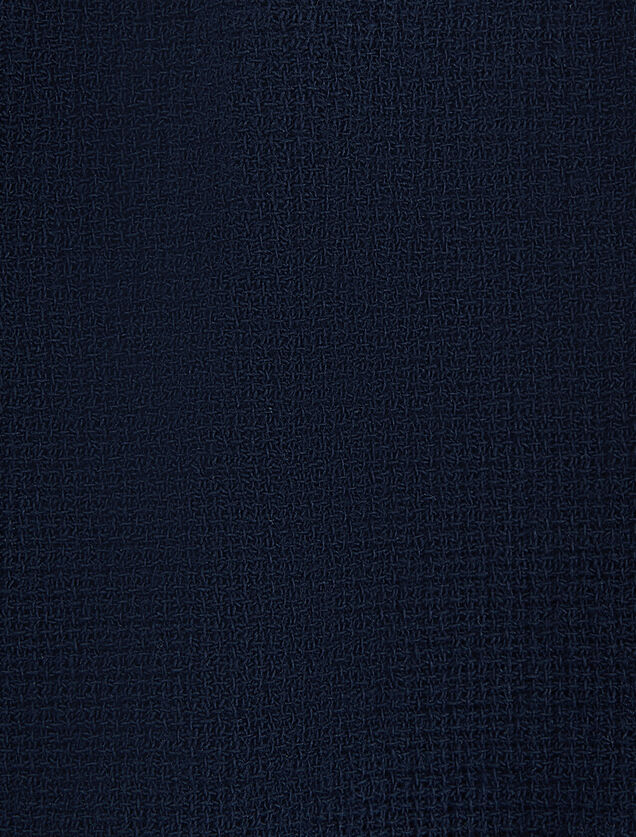 Bermuda met elastische taille in textuurstof