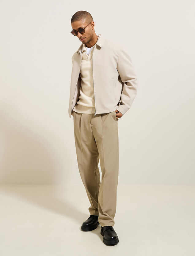 Polo en maille col resort