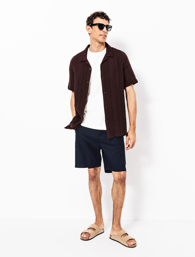 Bermuda en coton lin