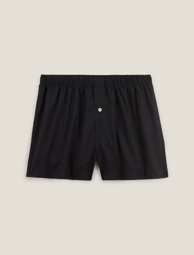 Caleçon uni en coton