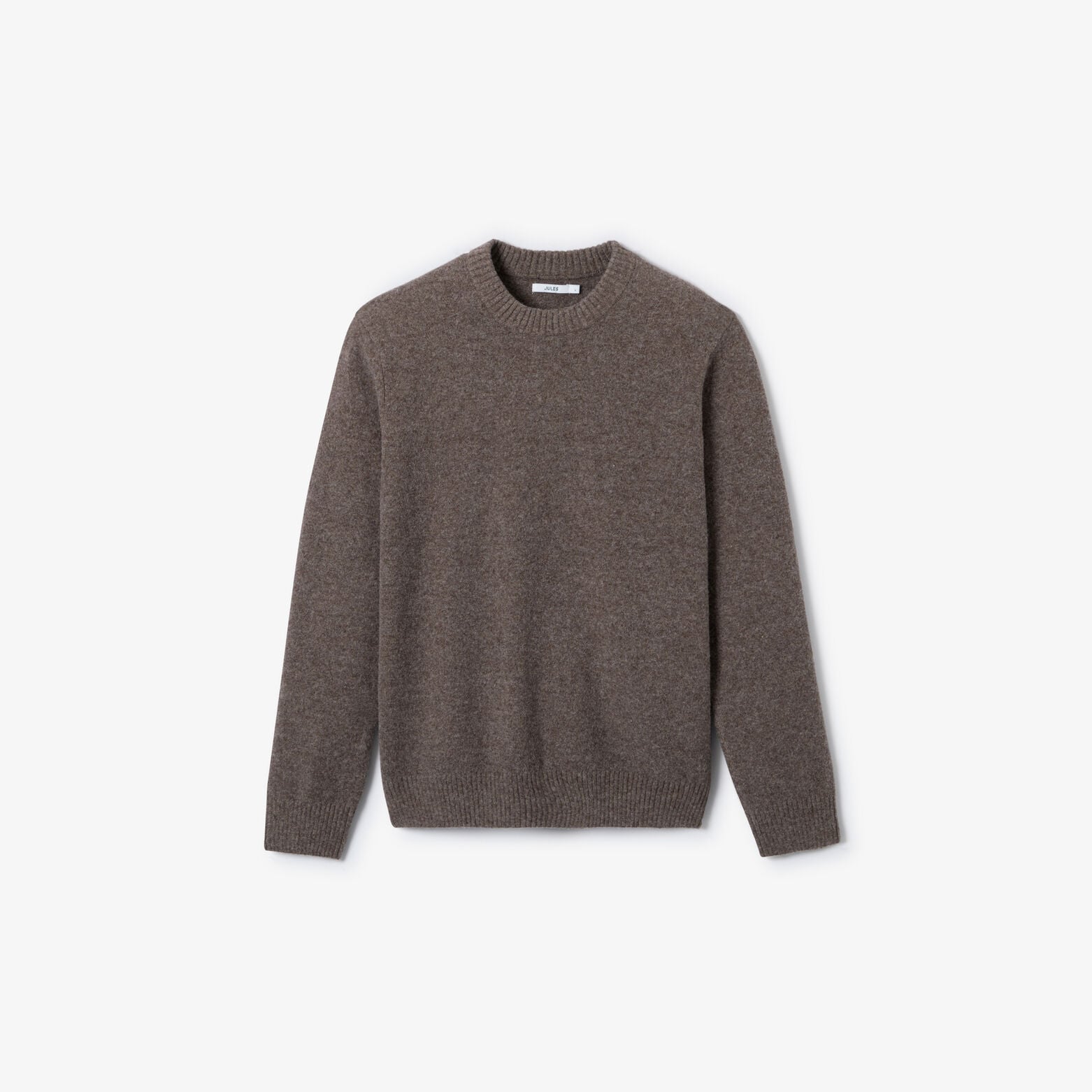 Pull col rond mousseux coton majoritaire