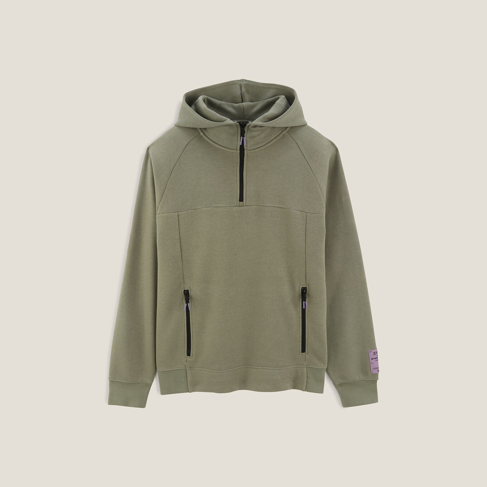 Sweat à capuche matière technique