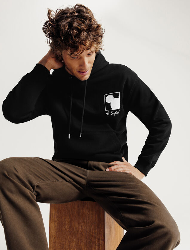 Sweat &agrave; capuche imprim&eacute; licence Mickey