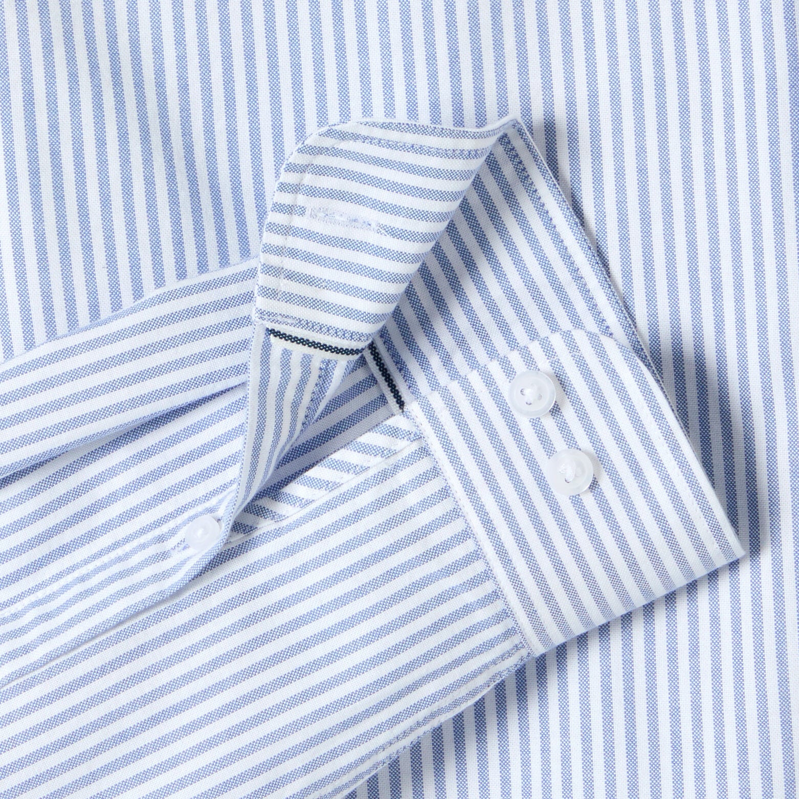 Chemise oxford col mao ray&eacute;e
