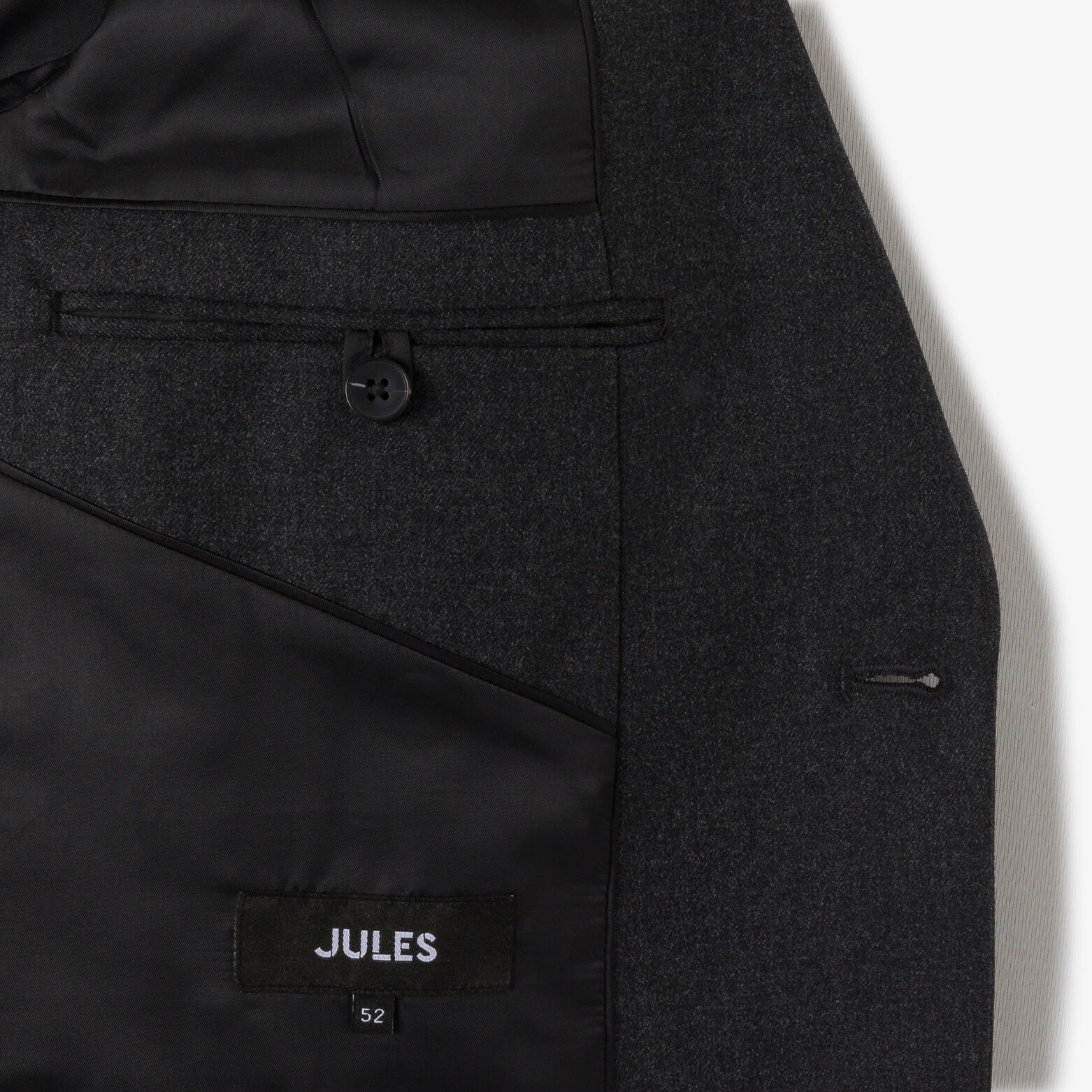 Comfort fit kostuumvest in flanel