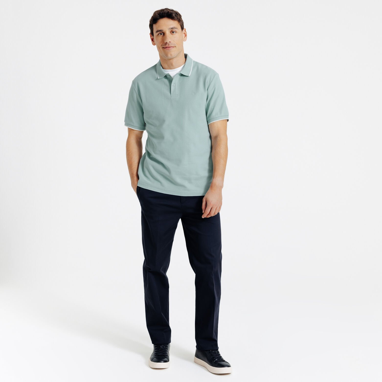 "Le Parfait by Jules" effen polo korte mouwen 