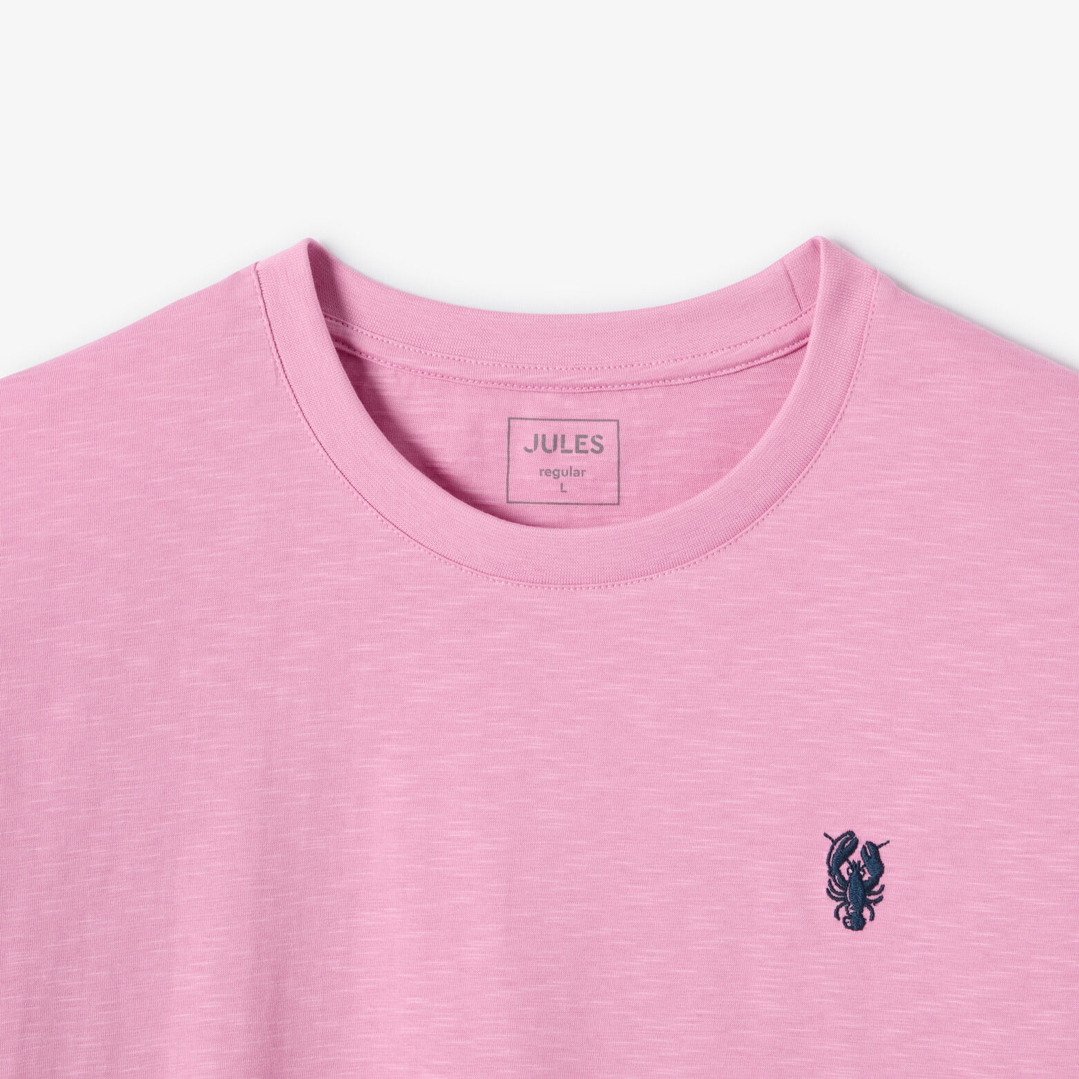 Tee shirt mati&egrave;re flamm&eacute;e broderie poitrine