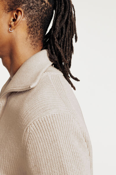 Gilet zippé col camionneur