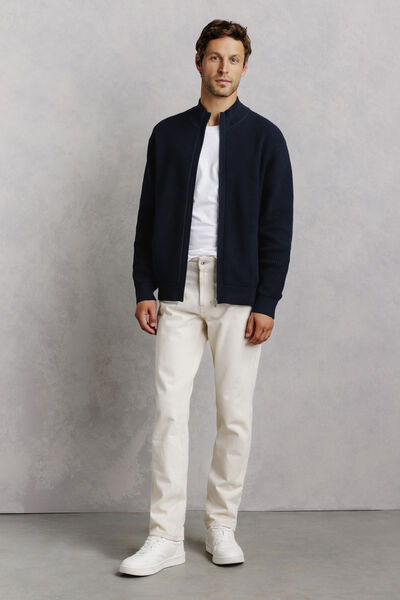 Gilet zipp&eacute; col montant