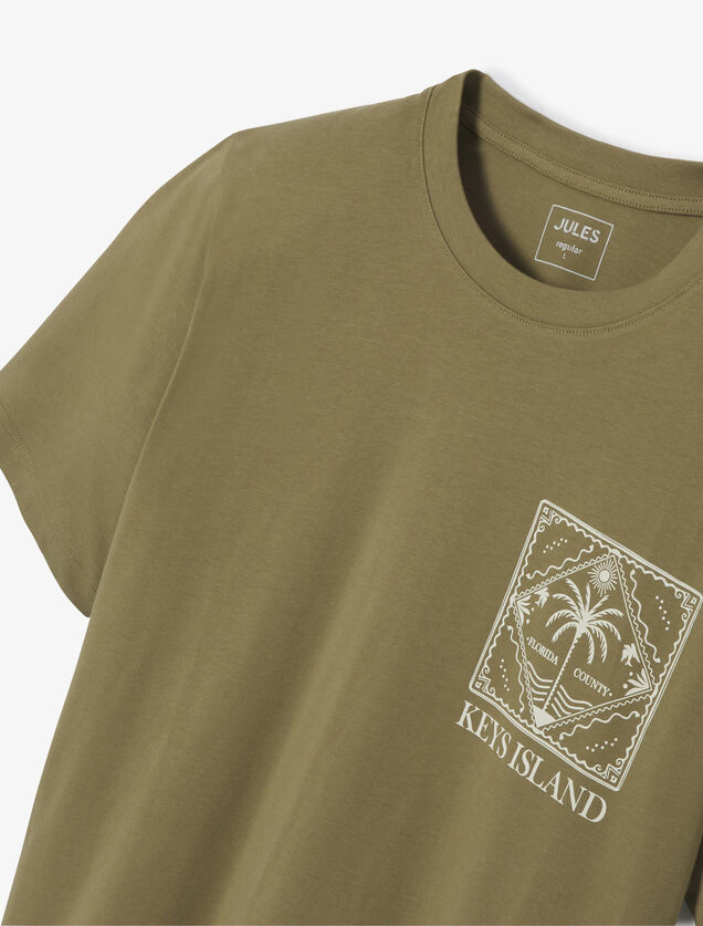 T-shirt ronde hals met print