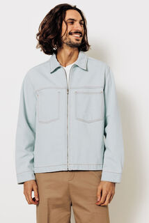 Veste en jean zippée