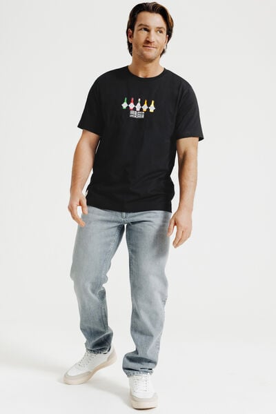 T-shirt met borstprint Tabasco-licentie