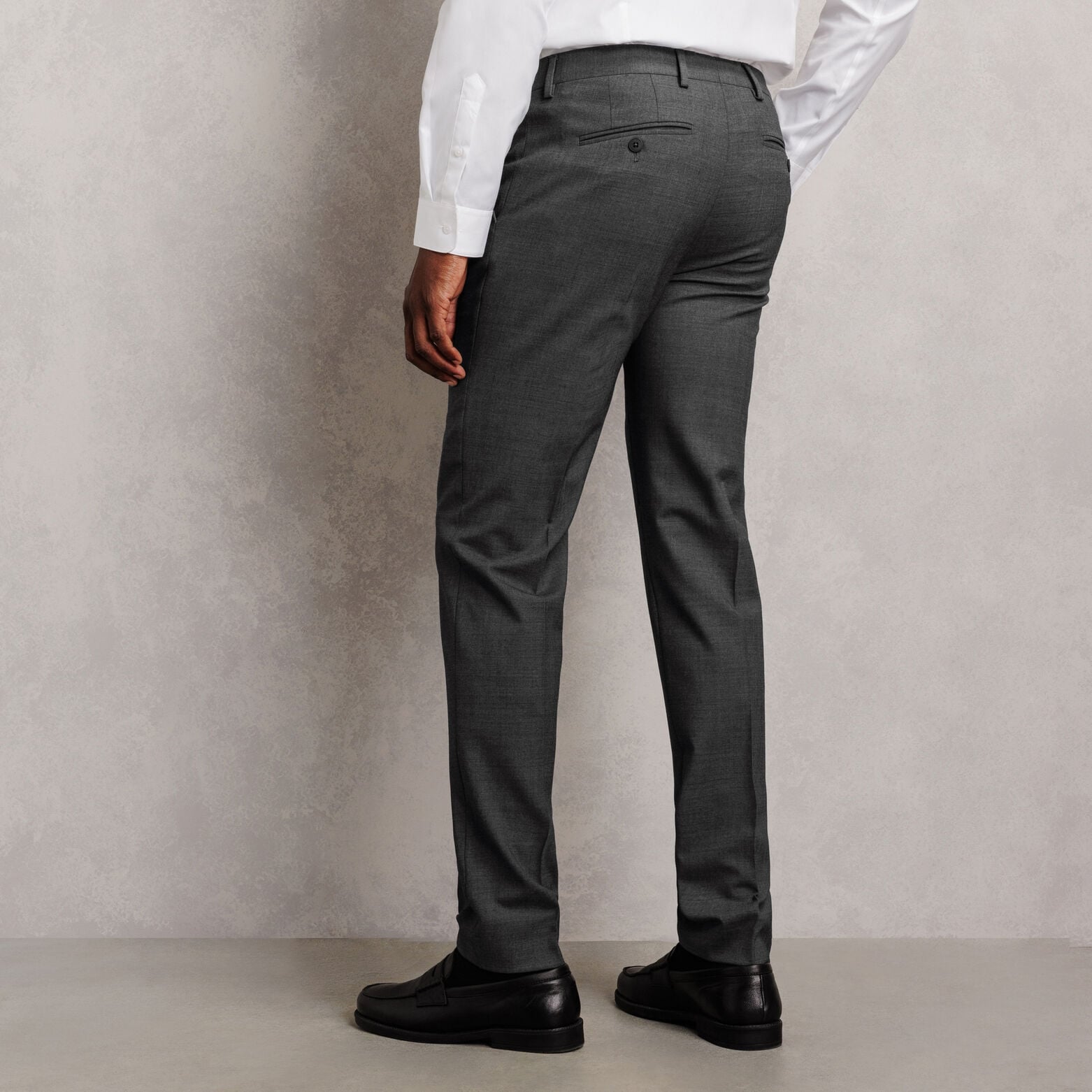 Costume 2 pi&egrave;ces slim bi-stretch - Gris moyen