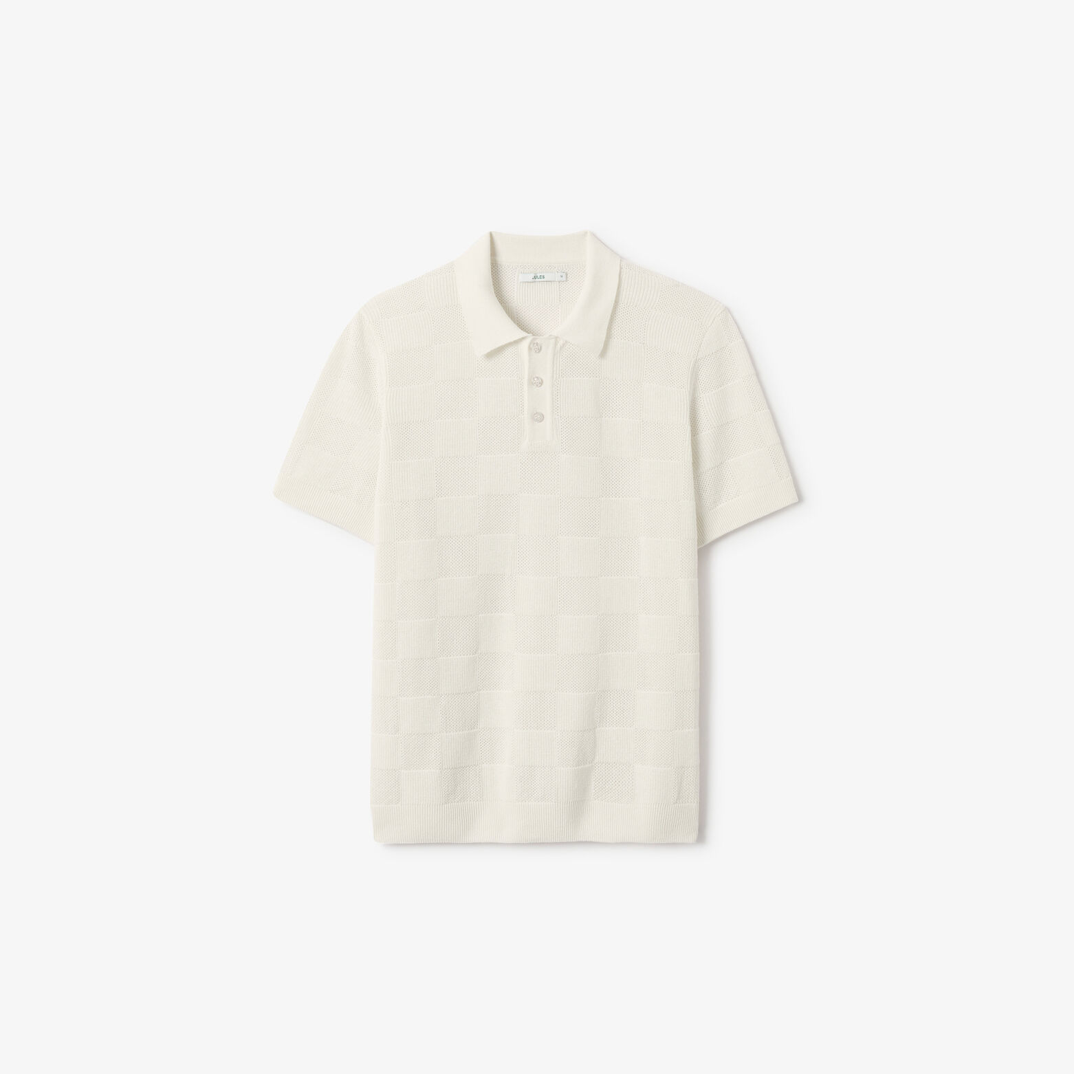 Polo in tricot met bloksteek