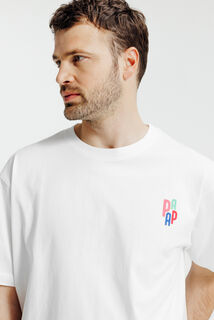 T-shirt voor Vaderdag met print voor- en achteraan