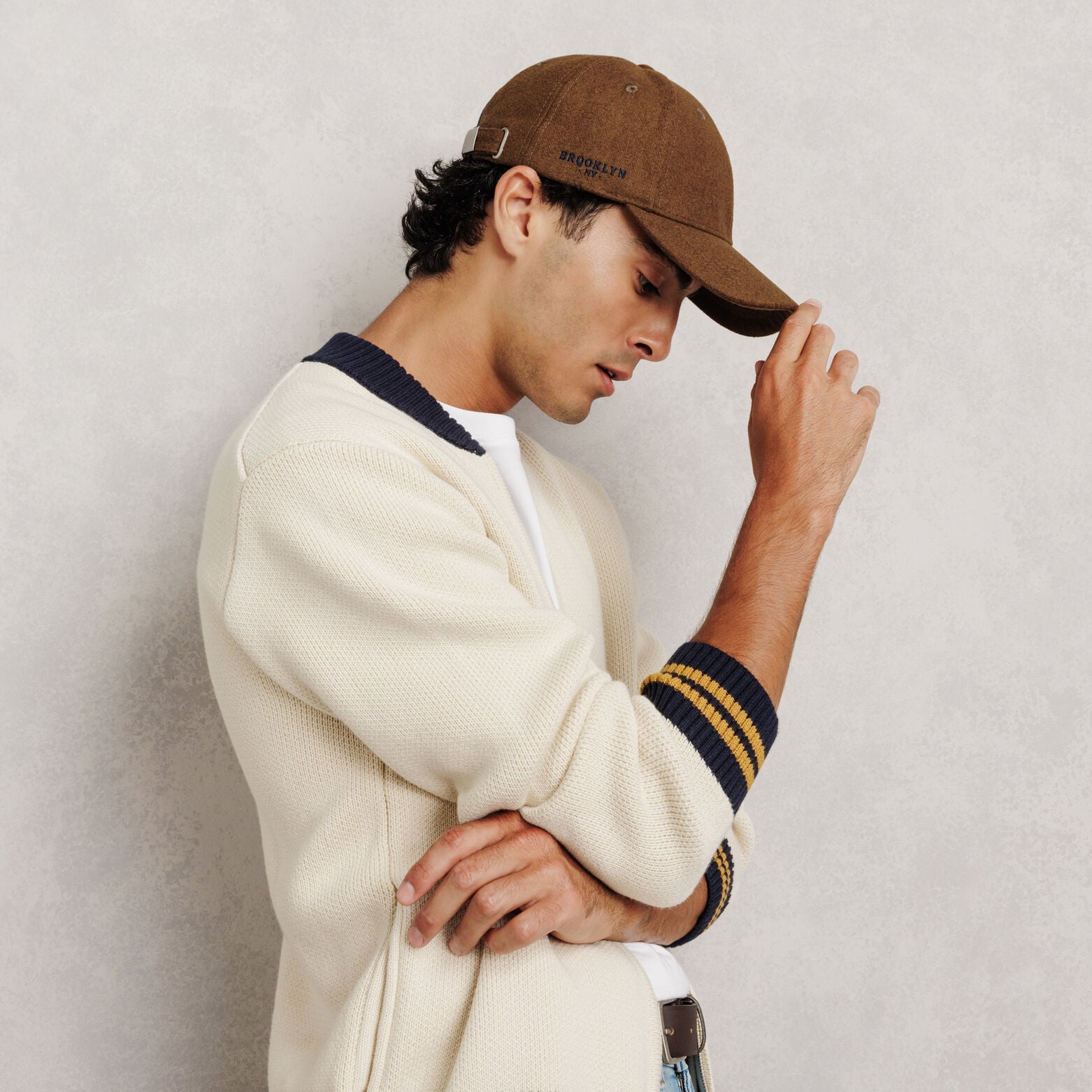 Casquette flanelle unie
