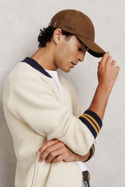 Casquette flanelle unie