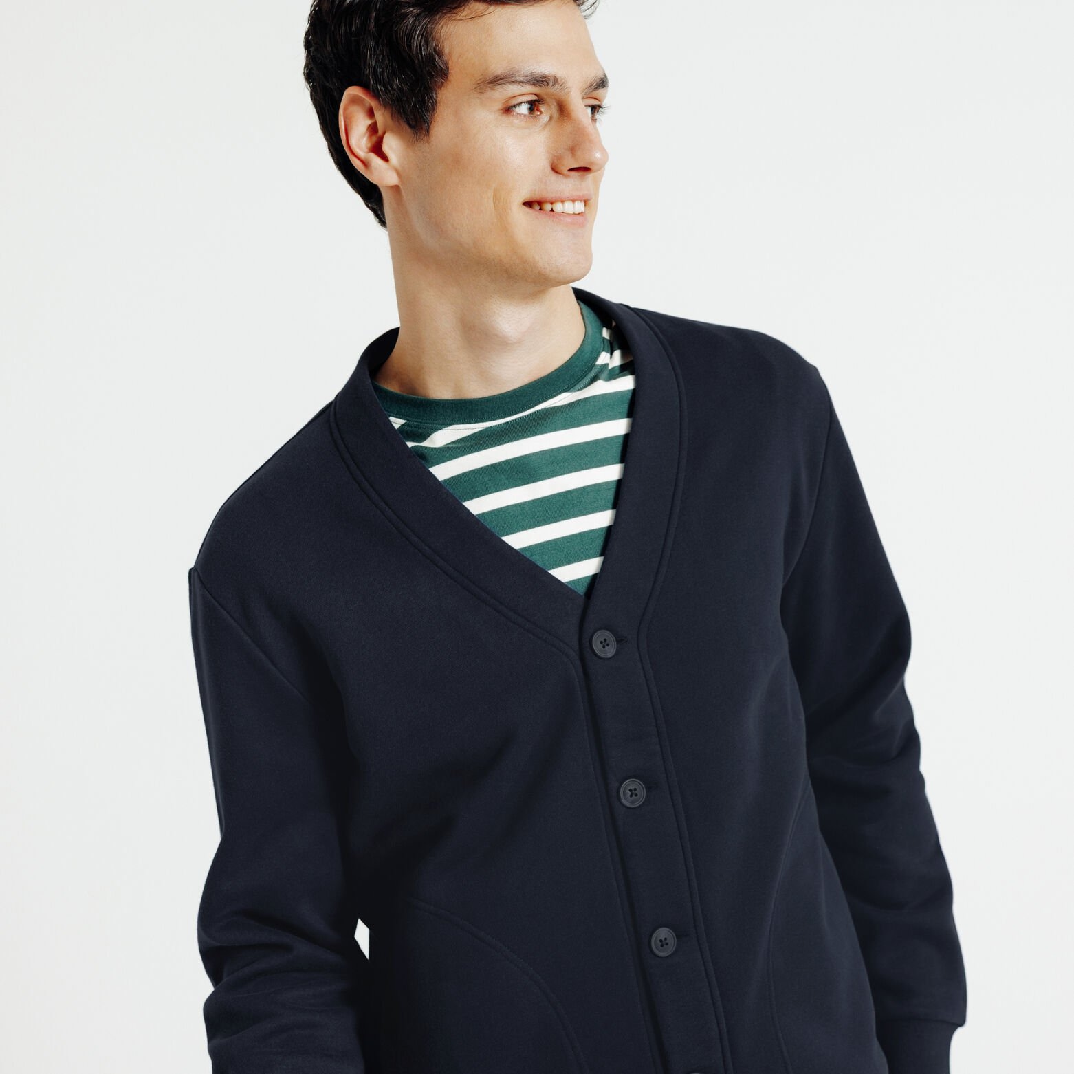 Sweatvest met knopen