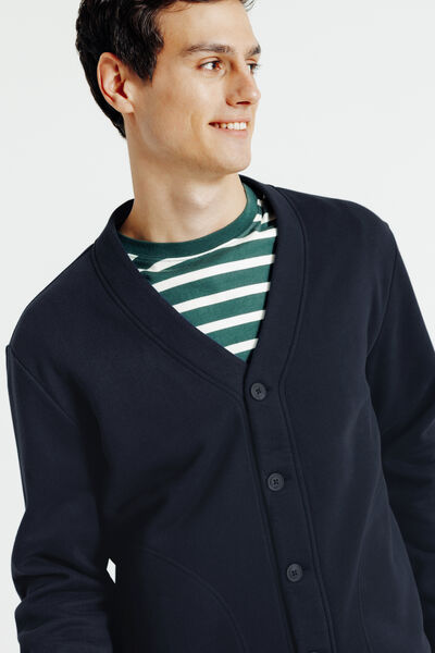 Sweatvest met knopen