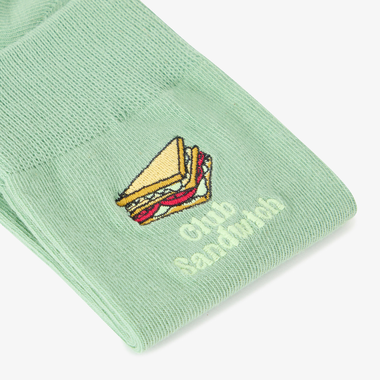 Chaussettes hautes brod&eacute;es