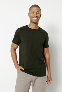 Tee shirt en coton col rond basique