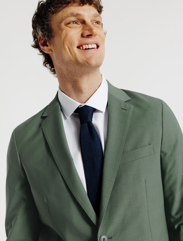 Slim fit kostuumvest in bi-stretchstof