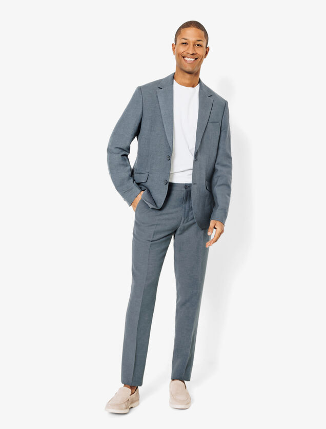 Pantalon de costume contenant du lin