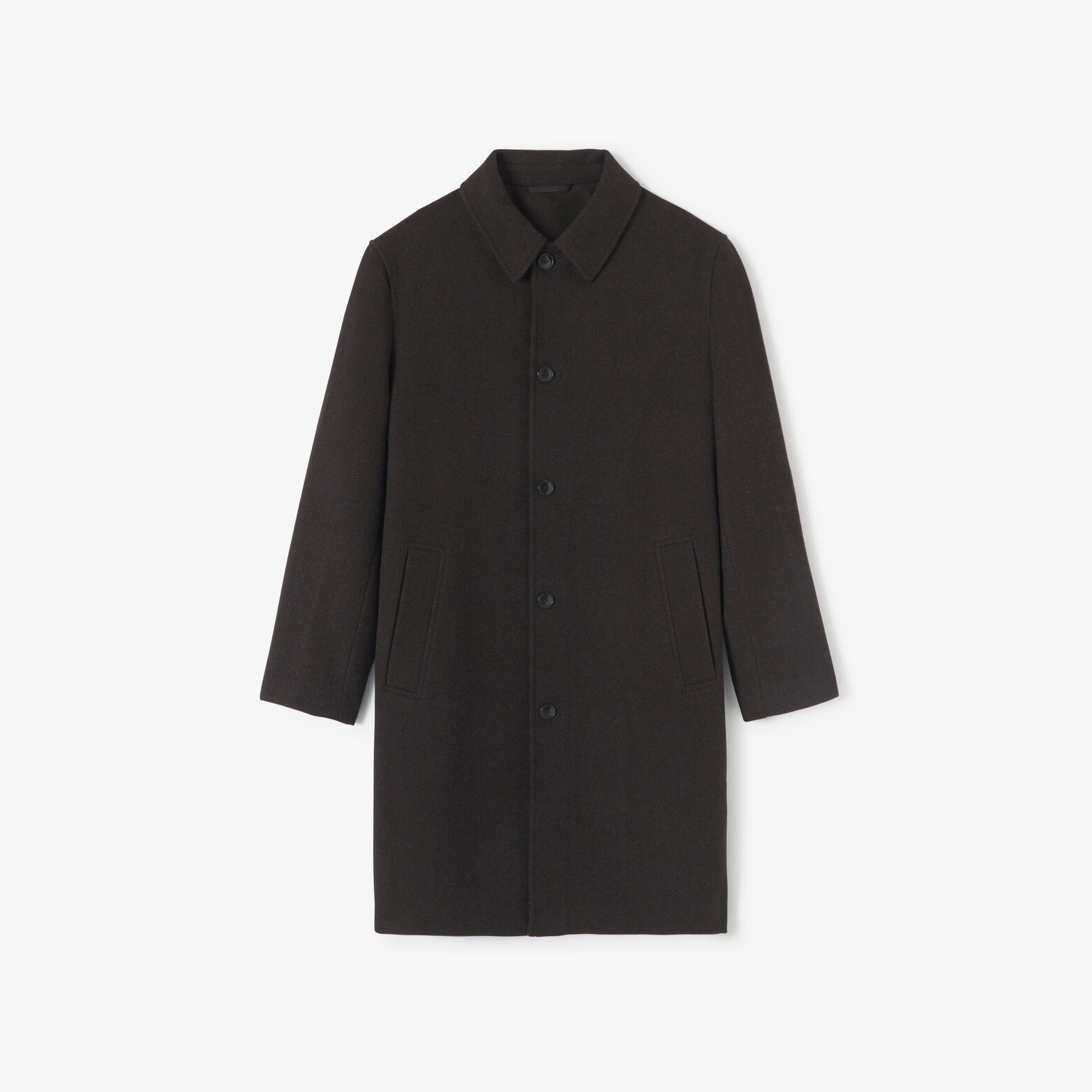 Manteau long col chemise