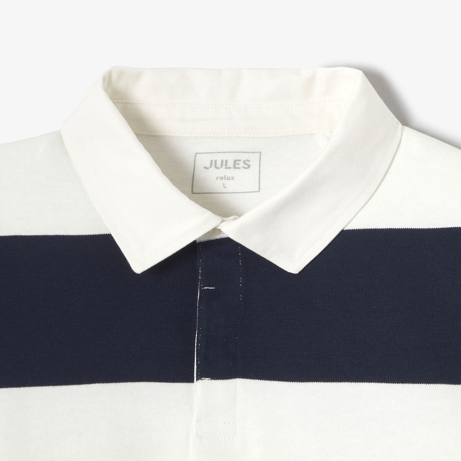 Polo manches longues rayé