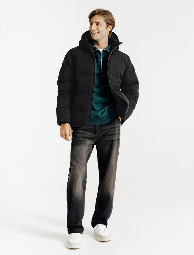 Doudoune zipp&eacute;e &agrave; capuche