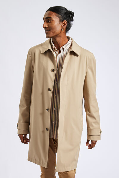 Trench col chemise et doublure amovible