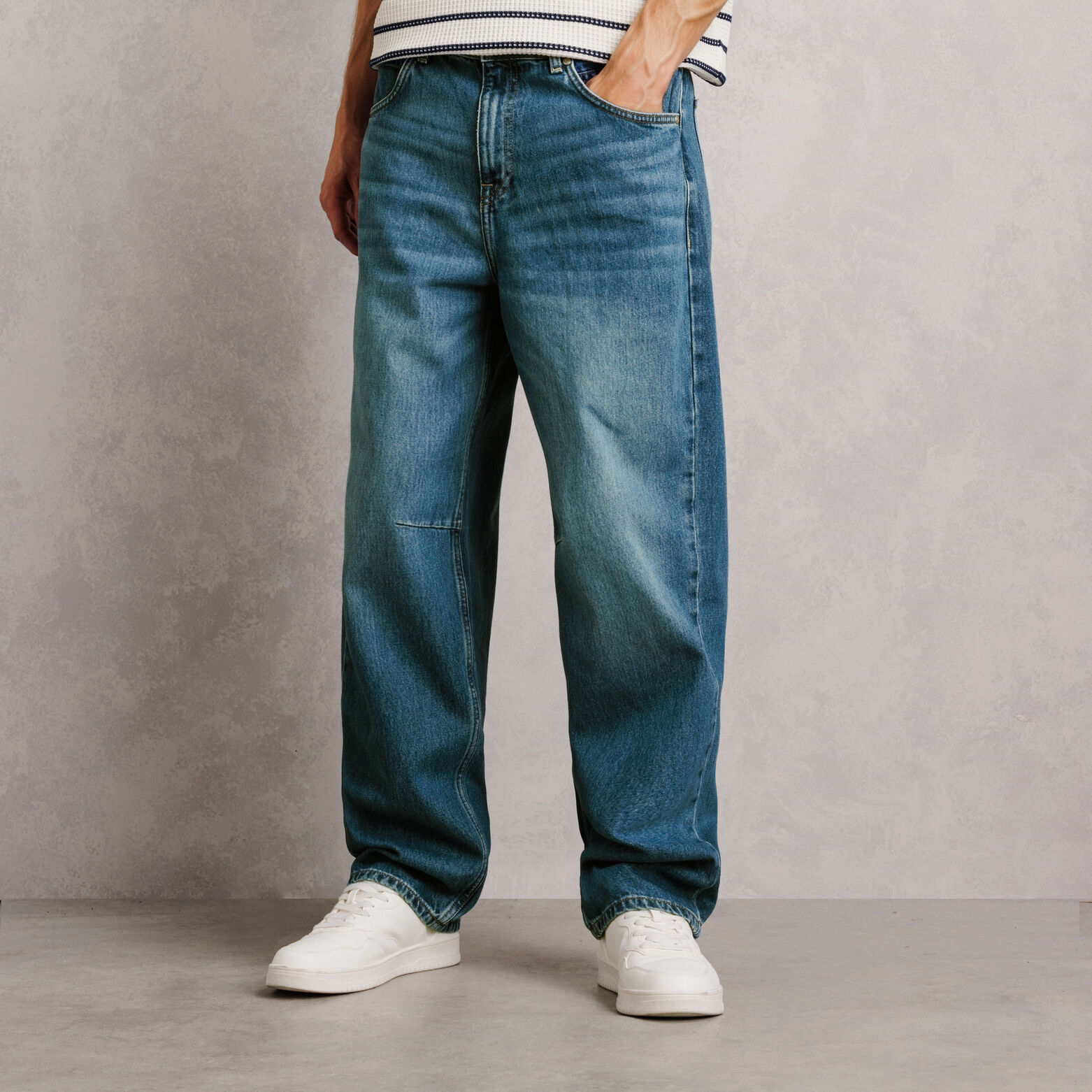 Jean skateur d&eacute;lav&eacute; 100% coton