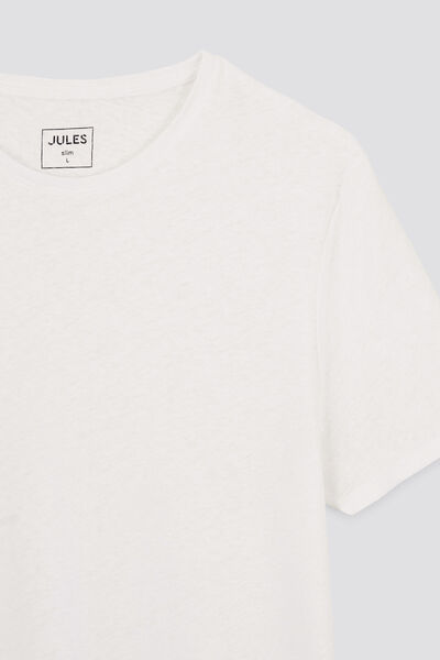 Tee shirt en coton lin