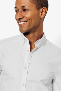 Chemise oxford en coton unie