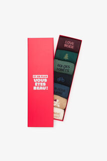 Coffret 7 paires de chaussettes fantaisies