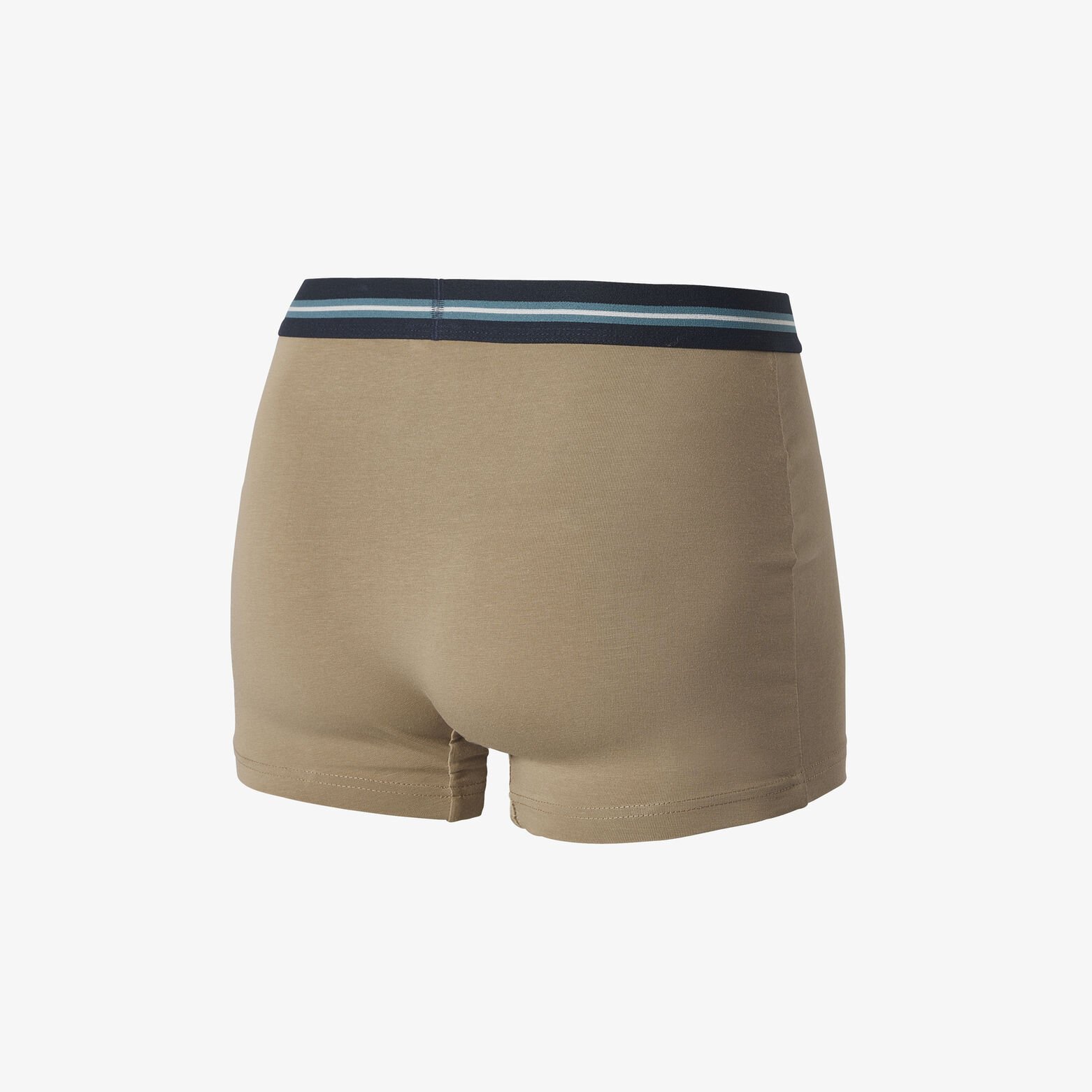 Boxer en coton avec ceinture ray&eacute;e