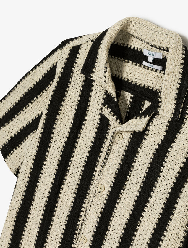 Chemisette en crochet col requin