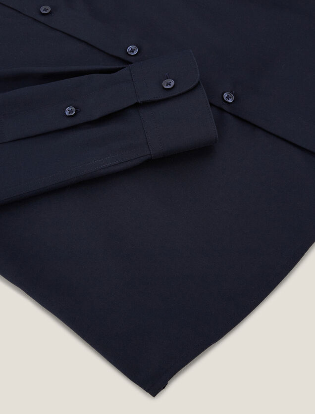 Chemise sans repassage slim en coton