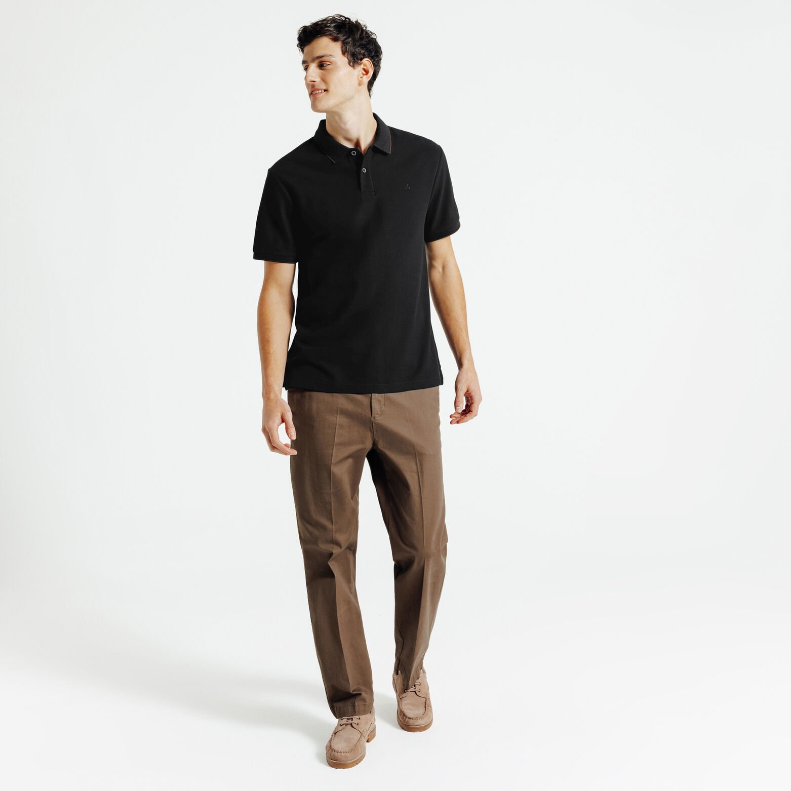 "Le Parfait by Jules" effen polo korte mouwen 