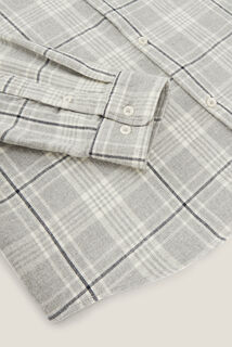 Chemise en coton flanelle &agrave; carreaux