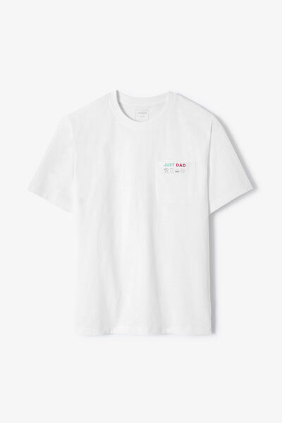 Tee shirt f&ecirc;te des p&egrave;res poche imprim&eacute;e