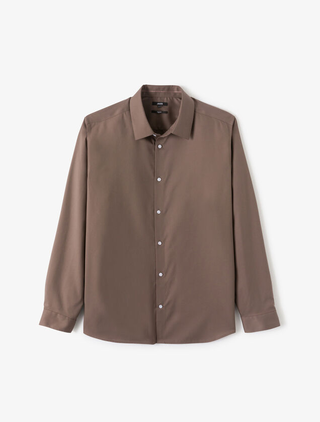 Chemise sans repassage en coton regular