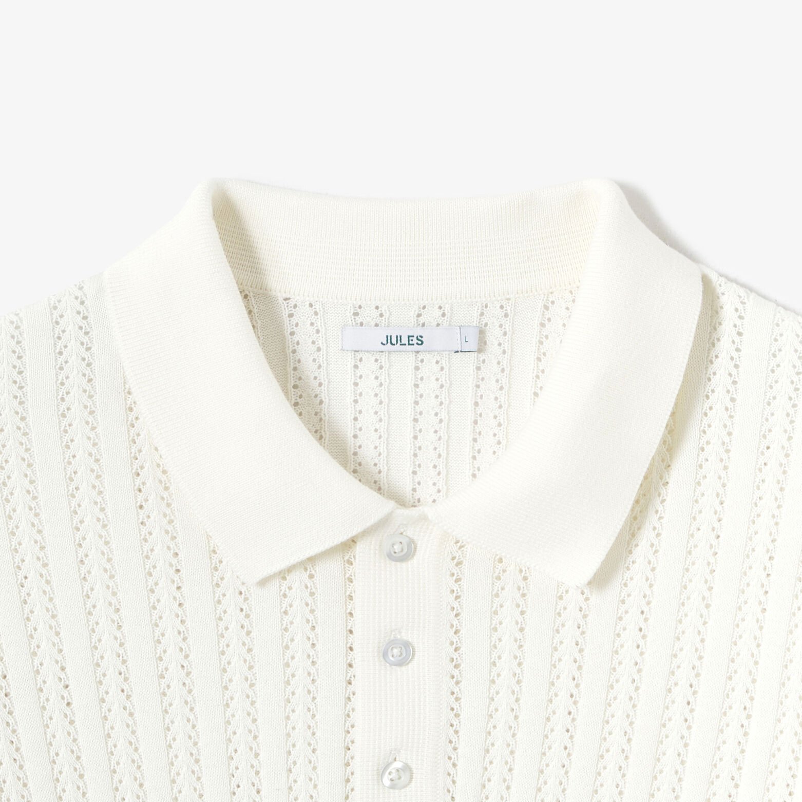 Polo en maille manches courtes jeux de points