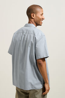 Chemisette en coton mati&egrave;re textur&eacute;e